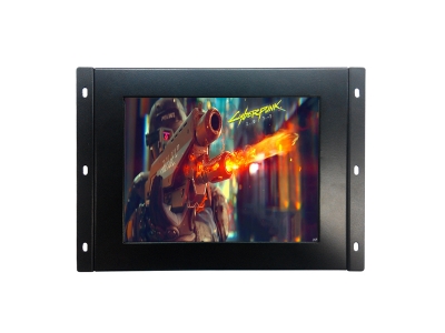 Wellz display 8.4inch high brightness monitor 1000nits Tempered glass industrial display